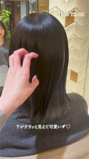 【透明感】アッシュグレーインナーカラー🖤🩶