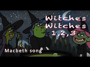 'Witches 1 2 3': Macbeth song for younger children (KS1, Years 1 and 2)
