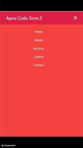 🔥Responsive Navbar Using HTML and CSS Only |No JAVASCRIPT |WEBDEVELOPMENT |Shorts‪@apnacodezone614‬