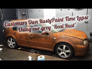 Customers Own Rusty Patina Paint How to time lapse video