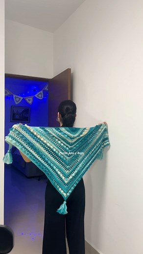 Chal crochet 🧵🩵 # #fblifestyle #crochet #DIY #fbreels | Punto Alto y Bajo