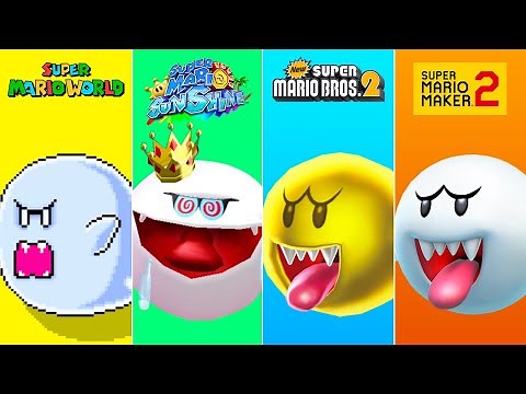 Evolution of Boo in Super Mario Games (1988-2021)