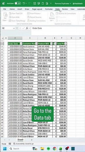 Remove Duplicates in Excel‼️