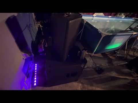 QSC KS118 with 2 K12.2’s at Annual Backyard Party.