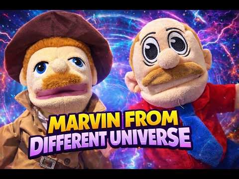 Marvin from different universe. Puppets movie