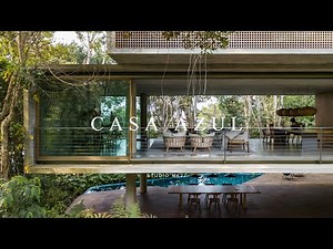 Casa Azul - Beachside Concrete House Design That Living in Harmony with Nature