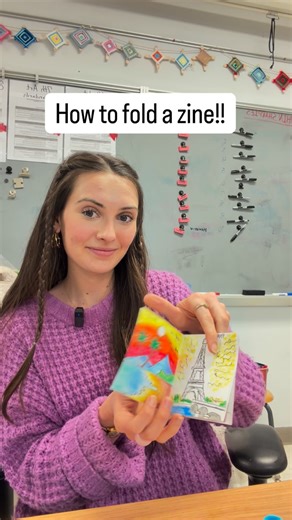 Grace Boros on Instagram: "Zine tutorial!! You can use these booklets for so many things!! Comment your Zine ideas or what you use Zines for⬇️ • • • #teacher #teachingart #artteacher #middleschoolart #art #middleschool #artprojects #artprojectsforkids #genzteacher #zinetutorial"