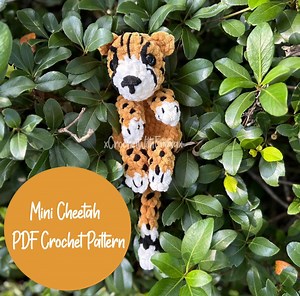 Mini Cheetah Crochet Pattern- Snuggler Crochet Pattern- Amigurumi- PDF Crochet Pattern - Etsy