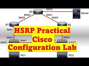 HSRP Practical Cisco Configuration Lab - HSRP Priority | Timers | Preemtpion & Delay | Simulation
