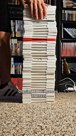 closing 40 wii games at once #nintendo #wii #retrogaming #retrogameroom #videogamecollector