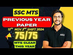 SSC MTS 2024 | 12th november 3rd Shift | Detailed English Paper Solution & Explanation