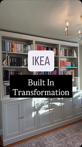 2K views · 10K reactions | I wanted built-ins without the ‘wait… how much?!’ contractor quote, so I grabbed IKEA Billys, added trim, caulked the gaps, and painted everything in the warmest greige ever Revere Pewter by Benjamin Moore. Now it feels like a tiny bookstore corner where I can read all my fantasy-romance series in peace. Honestly? This turned out better than custom. #ChapterByTinaHome #DIYBuiltIns#fantasyreads #bookstagram #ikea | Tina Achorn | Facebook