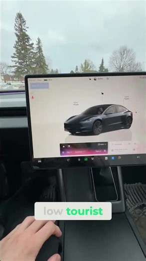 Tesla grok navigation showing scenic route to Toronto