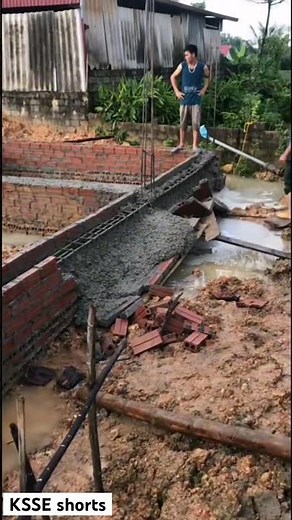 When Things Go Wrong in Concrete Pouring: A Funny Look at Construction Fails#failure #learning