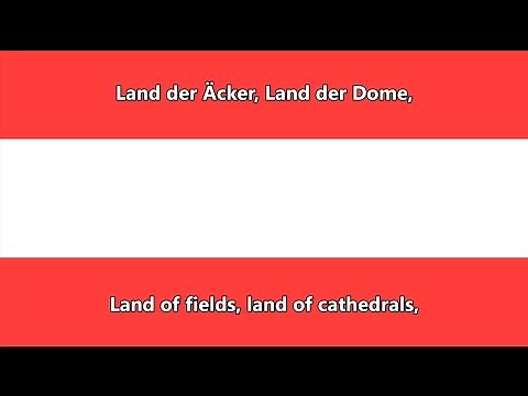 Austrian National Anthem (DE/EN lyrics) - Österreichische Bundeshymne