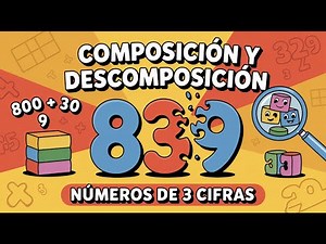 ¡Aprende la Composición y Descomposición de 3 Cifras en 4 minutos! 🚀
