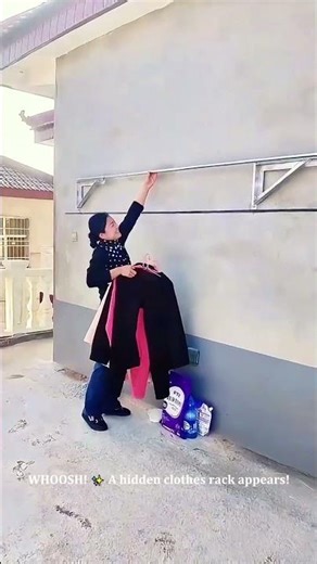 The Ultimate Space-Saving Clothes Rack! #gadget #lifehacks