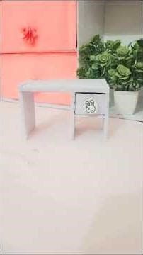 how to make Mini craft table # short # mix cardboard craft