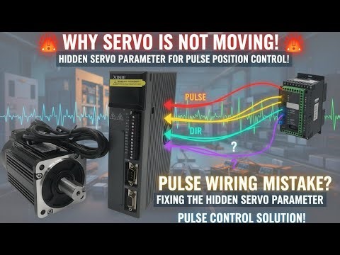 Xinje Servo Drive Pulse Position Mode with PLC | Parameter Setup + PLC Program Demo