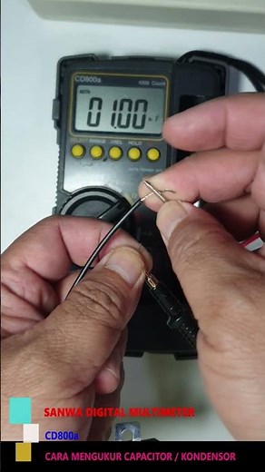 How to Measure Capacitors Using the SANWA CD800A Multitester #capacitor #avometer #multitester