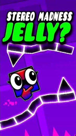 Stereo Madness Turn Into Jelly?! #shorts #geometrydash #gaming