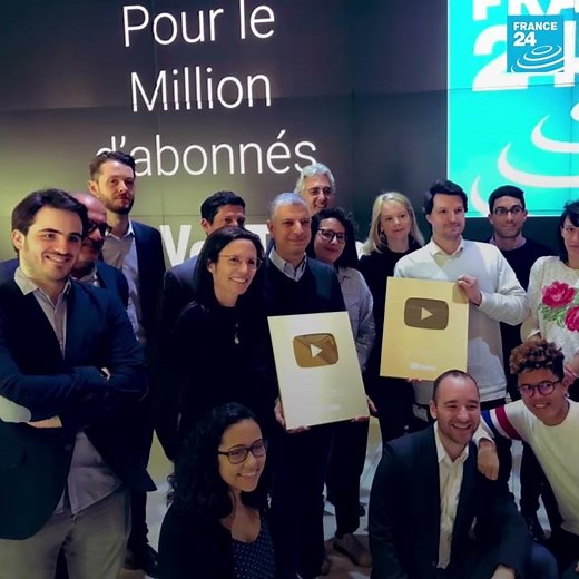 FRANCE 24 fête son million d’abonnés YouTube en français et en arabe