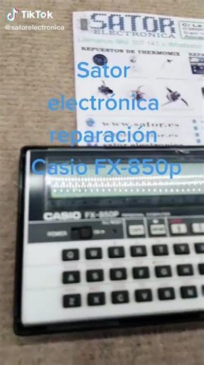 Reparar calculadora casio Fx850p
