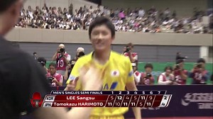 35K views · 1.2K reactions | 14 year old Harimoto has defeated Lee Sangsu and is through to the #ITTFWorldTour final against Zhang Jike! Live later on tv.ITTF.com | World Table Tennis | Facebook