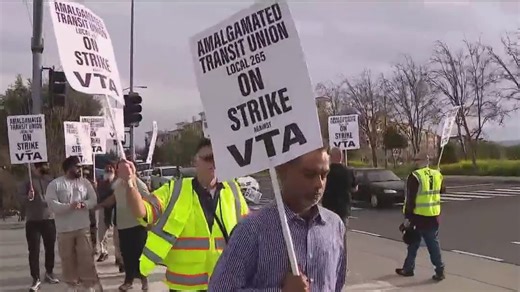 VTA workers begin strike for the 1st time in the company's history