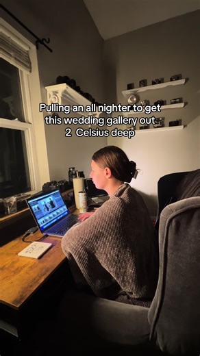Late Night Wedding Gallery Editing Vibes
