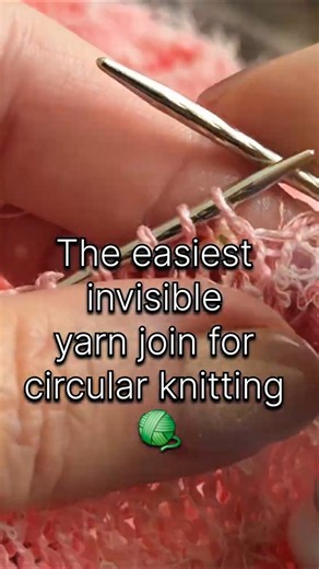 Invisible Yarn Join in Circular Knitting ✨ No Holes Knitting Trick