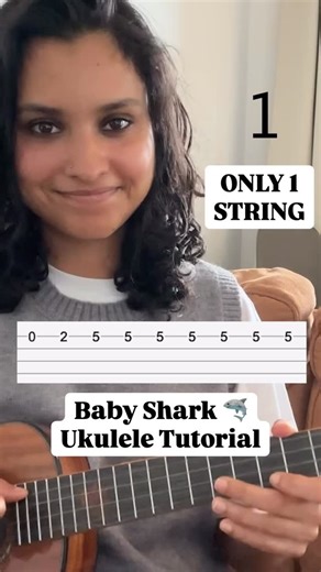 SHARE THIS POST & learn Baby Shark on Ukulele FAST! 🎸 EASY Ukulele Lessons with me? DM me and we can get started next week! 📩 For my FREE ukulele lessons: 🔍 SEARCH “Natasha Ghosh Music” on YouTube 🎸 Go to “Ukulele Beginners, Tips & Tricks” and start learning! Follow my page if you want to level up your ukulele playing FAST! | Natasha Ghosh Music