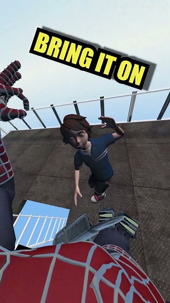 Spider-Man VR SURVIVES HIS SONS PUSH #vr #virtualreality #spiderman #gaming #benbu
