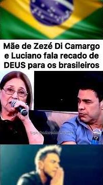 Mãe de Zezé fala tudo o que Deus mandou em rede nacional
