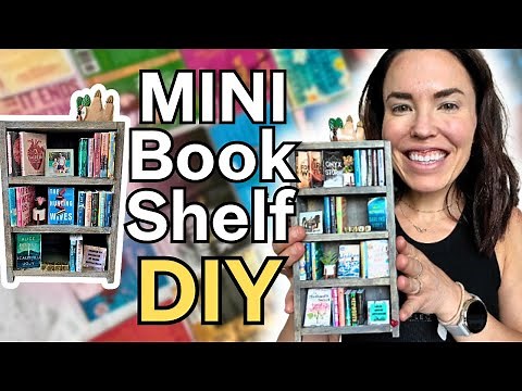 How to Make Tiny Books 📚 + Mini Bookshelf!
