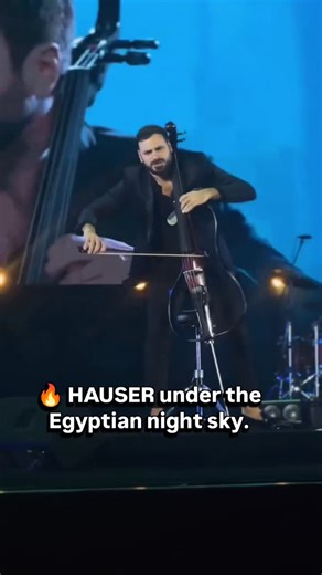 🤗 Stepan Hauser's fan page on Instagram: "🔥 HAUSER under the Egyptian night sky. It was the night of the full moon—a time when the universe itself favors the revelation of its genius in all its splendor. His cello was featured at the concert celebrating the grand opening of the Grand Egyptian Museum. Magnificent! 🌕✨ #Hauser#Egypt #Concert #FullMoon #GreatEgyptianMuseum #Cello"