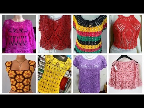 Stylish crochet top blouse Designs ideas 