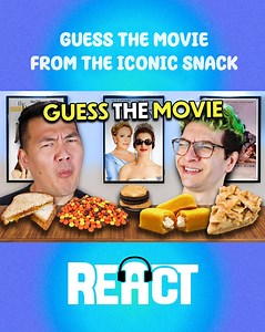 2.1M views · 56K reactions | We tried to guess these #movies from their iconic snacks! ️ how many did you get right? #React #snack #challenge | REACT | Facebook