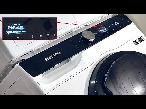 How to UNLOCK Samsung Washing Machine (Key & Child LOCK)