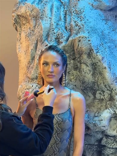 Behind the scenes of Candice Swanepoel for Tropic of C x Victoria's Secret Spring 2026.