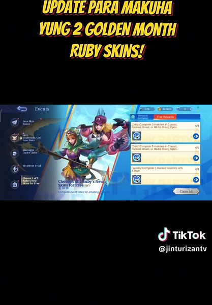Guide to Unlock Golden Month Ruby Skins in MLBB