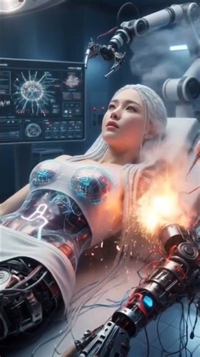 The Android's Secret: What Lies Beneath the Skin? #robot #robotics #humanoid #aiart #short