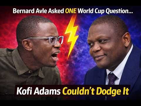 Bernard Avle Asked One World Cup Question… Kofi Adams Couldn’t Dodge It.