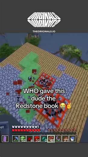 Minecraft Memes on Instagram: "#onlyoriginals #theoriginals Minecraft Redstone Book."