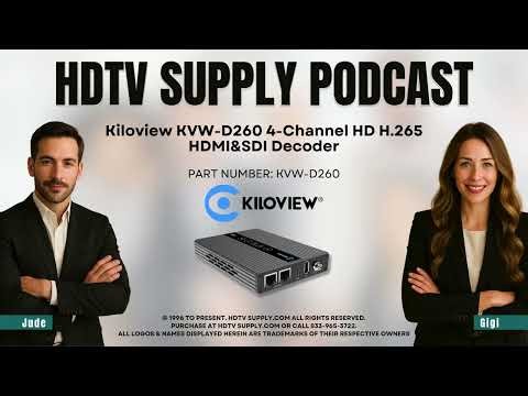 Kiloview KVW-D260 4-Channel HD H.265 HDMI&SDI Decoder
