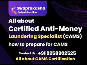 CAMS Certificate | Certified Anti Money Laundering Specialist | Complete details | How to pass CAMS