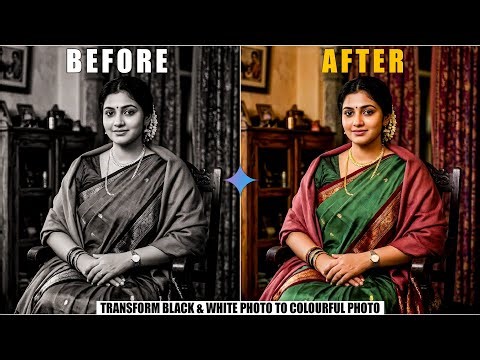 Convert Black & White Photo to Color Photo with AI | Google Gemini Photo Editing