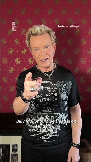 Available now 👊🏼 watch Billy Idol Should Be Dead on ‪@hulu‬ ⚡️ #billyidol #documentary