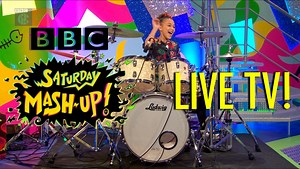 I had so much fun LIVE on the Children's BBC CBBC Saturday Morning Mash. Here are some highlight edits from my two and a half hour appearance on the show. I was joined by members of the dance group Diversity, Perri Kiely and his sister Starr Kiely. I had a really fun time and loved meeting Joe Tasker and Harpz Kaur #Interview #BBC #saturdaymashup #livetv Thank you to all my supporters. Ludwig Drums Zildjian Company @Roland Sontronics Vic Firth #ludwig #zildjian #vicfirth #roland #sontronics Than