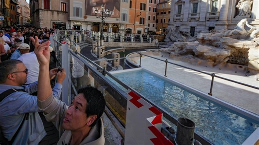 Famous coin-tossing fountain replaced by tiny 'ugly' pool & people aren't happy